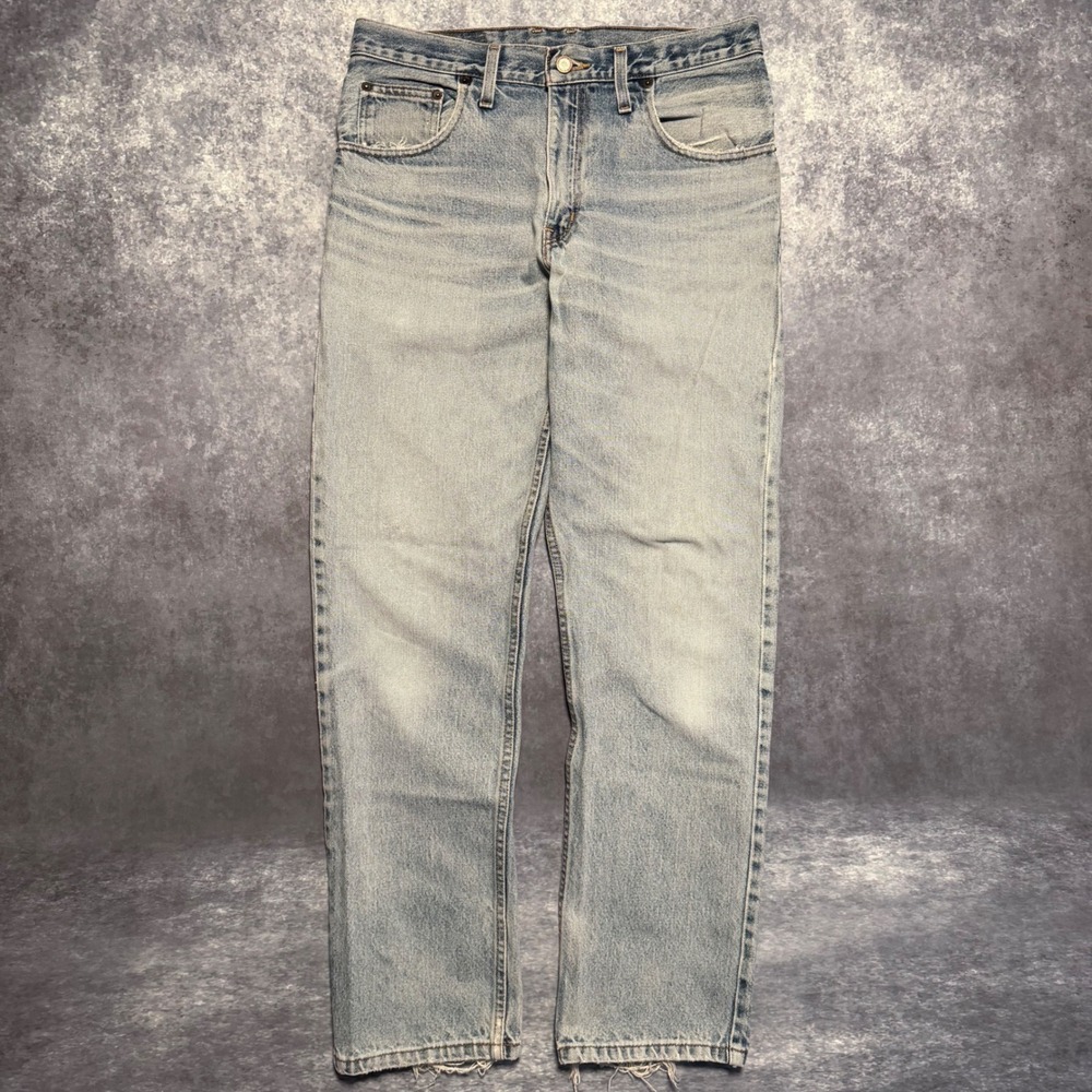 Arizona Jean Co Mens 33x30 Original Fit Straight Leg Light Wash Denim Blue Jeans